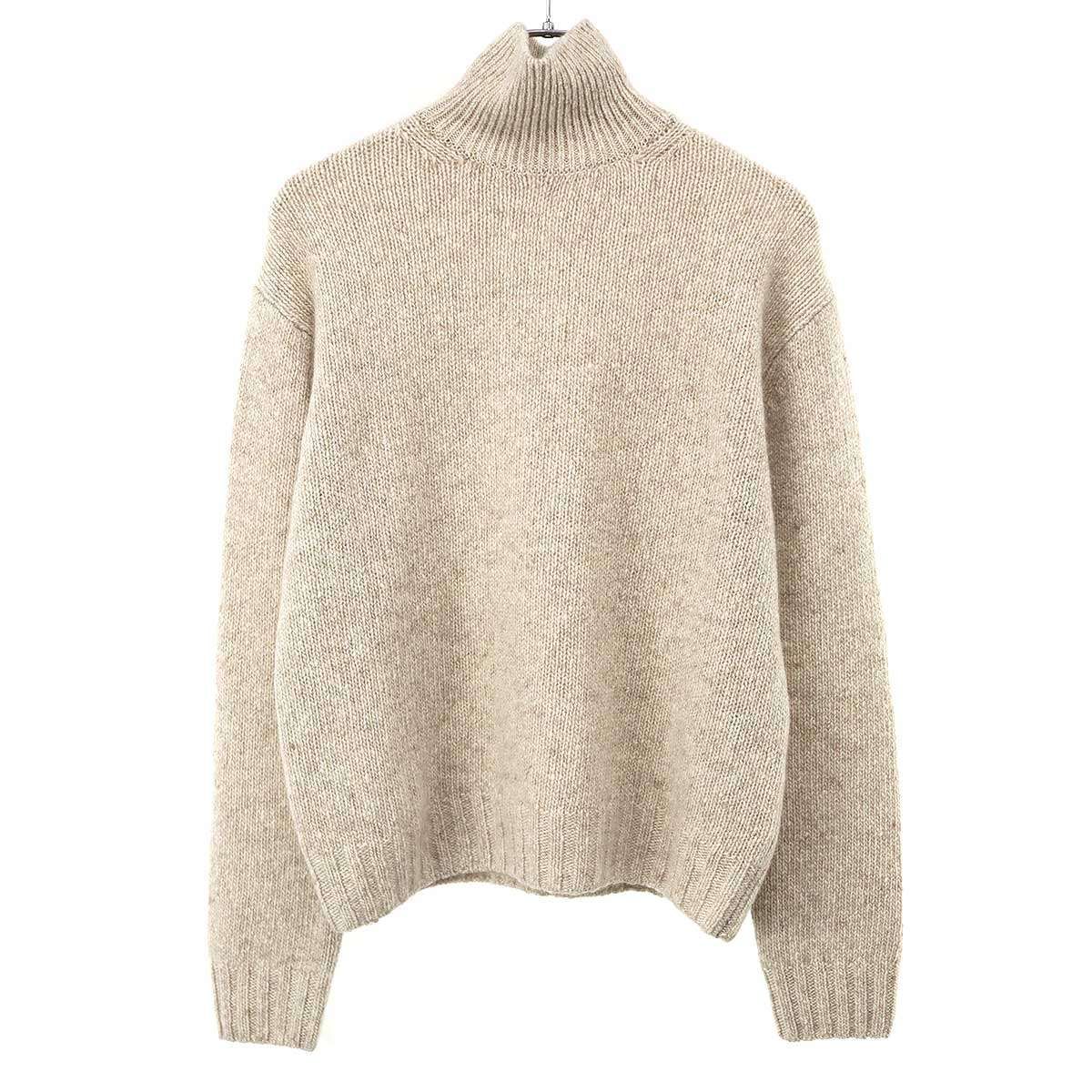 AURALEE オーラリー 25AW CASHMERE MELANGE KNIT TURTLE カシミヤ 