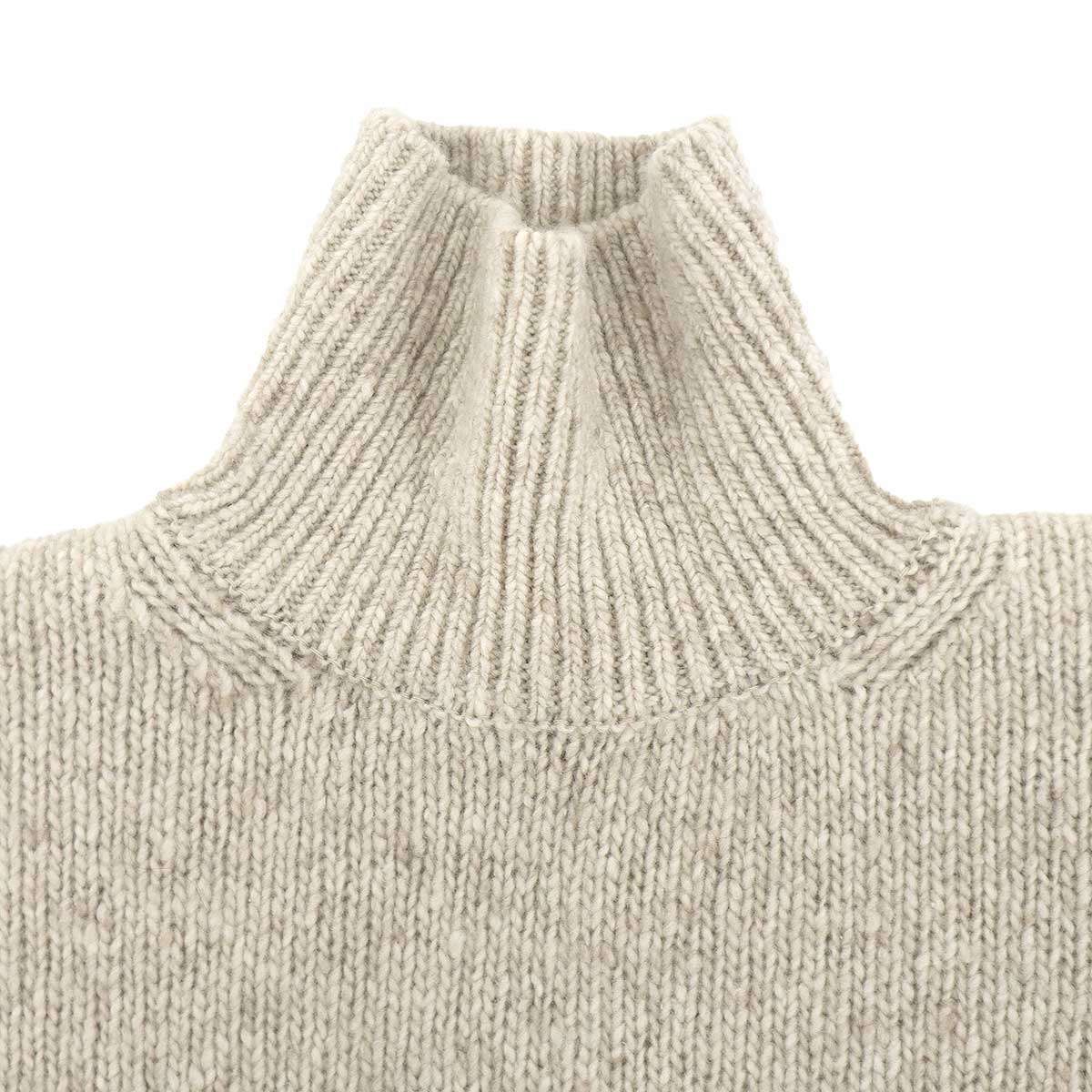 AURALEE オーラリー 25AW CASHMERE MELANGE KNIT TURTLE カシミヤ 