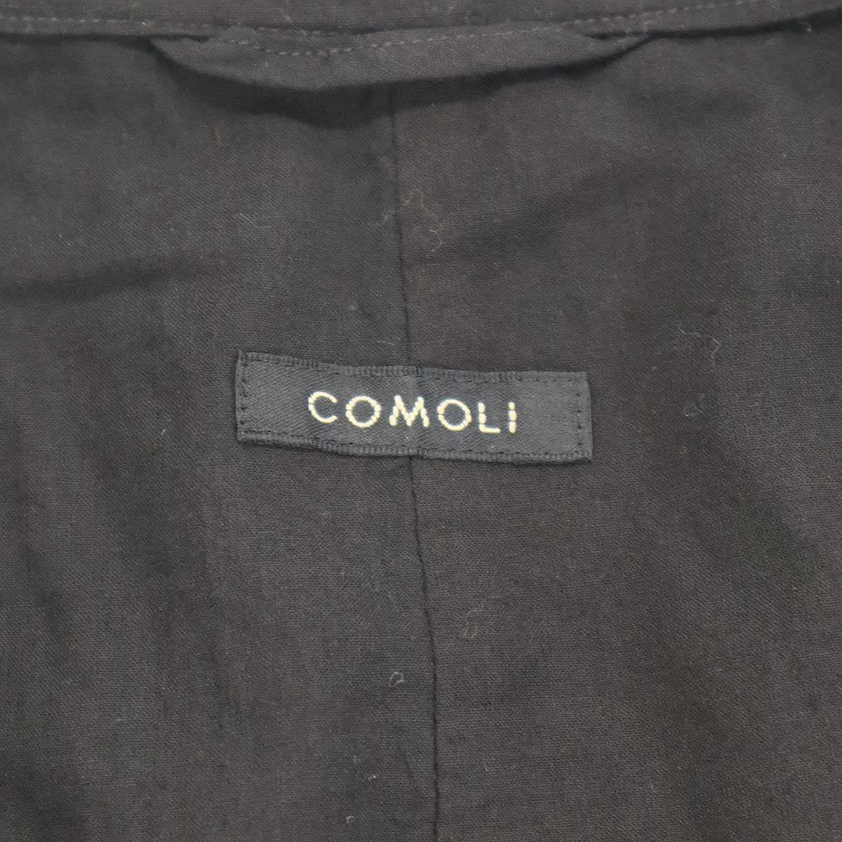 COMOLI コモリ 25SS KHADIコットン ジャケット B01-01012 ブラック 2 