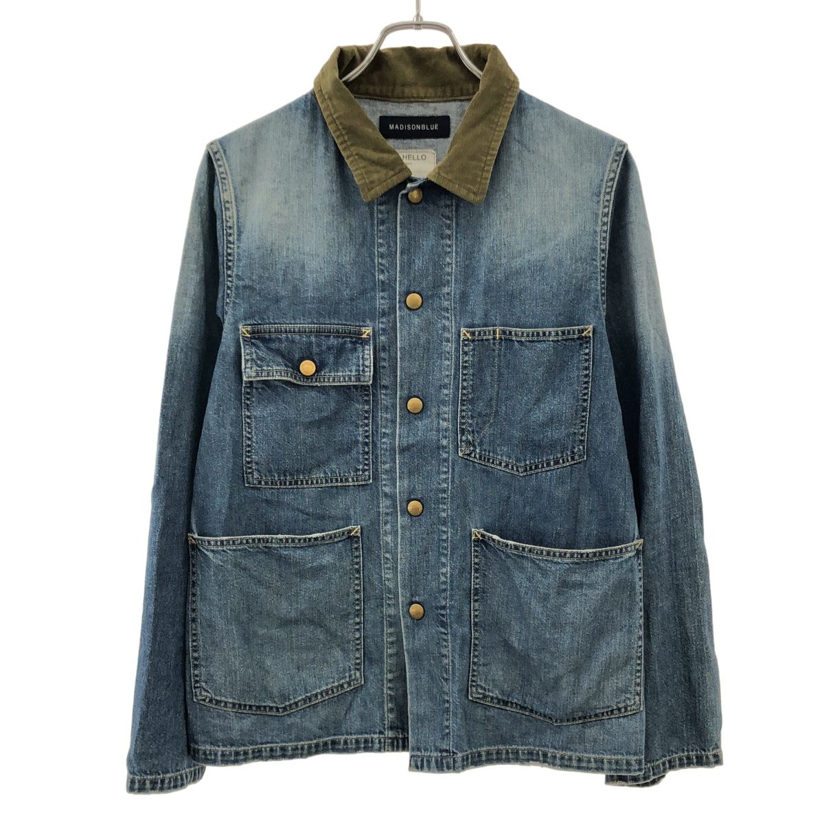 MADISON BLUE マディソンブルー 23AW COVERALL JACKET DENIM デニムカバーオールジャケット MB234-1001 インディゴ 00