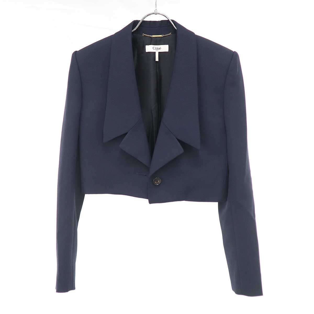 Chloe クロエ 24AW パワーショルダー クロップドテーラードジャケット