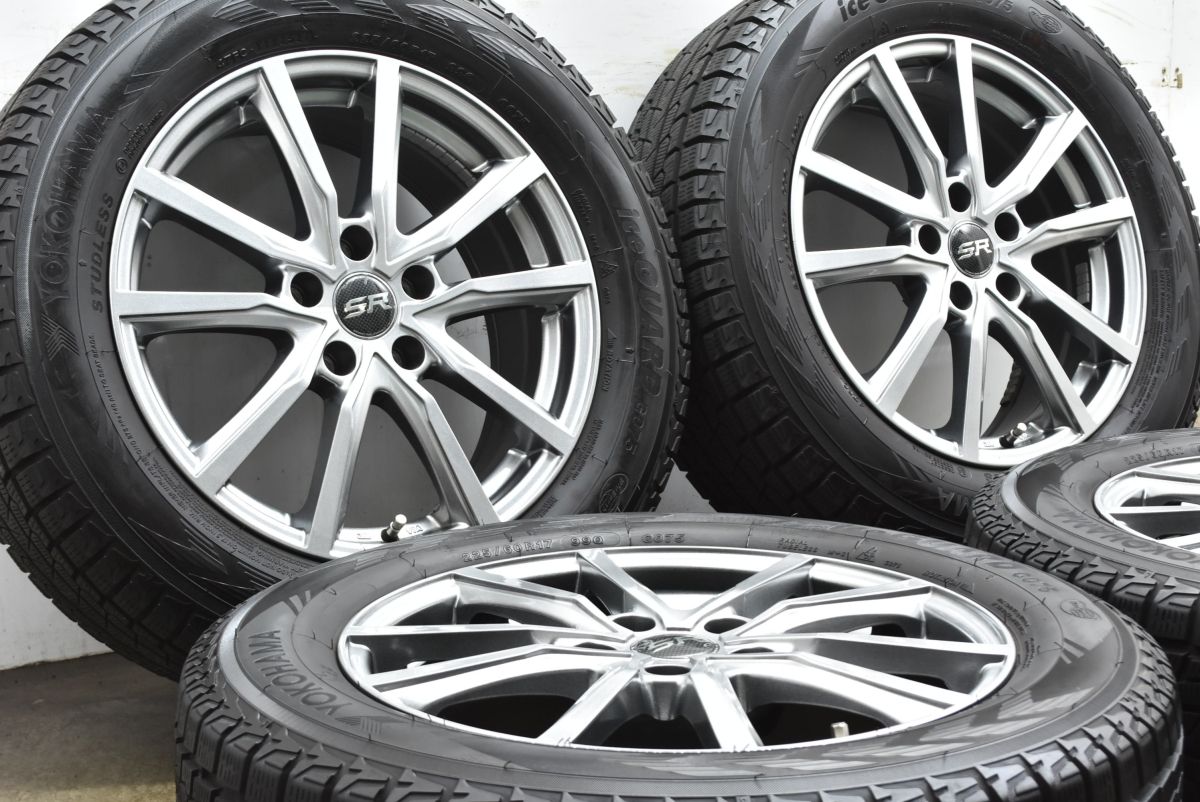 バリ溝 ストレンジャー 17in 7J 39 PCD114.3 ヨコハマ アイスガード G075 225|60R17 アルファード デリカD 5 アウトランダー 可