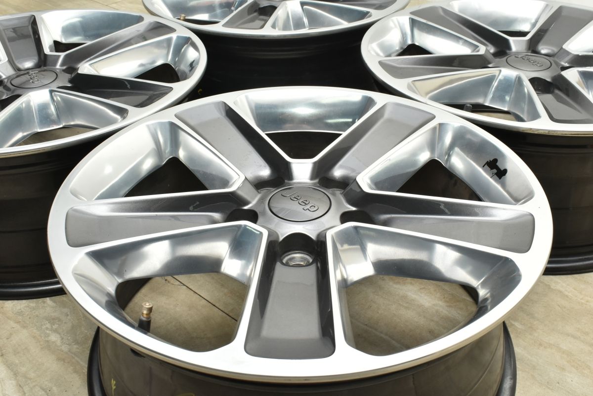 正規品 ジープ JL ラングラー アンリミテッド サハラ 純正 18in 7.5J 44.45 PCD127 品番 6BZ41TRMAA 4本セット スタッドレス用に