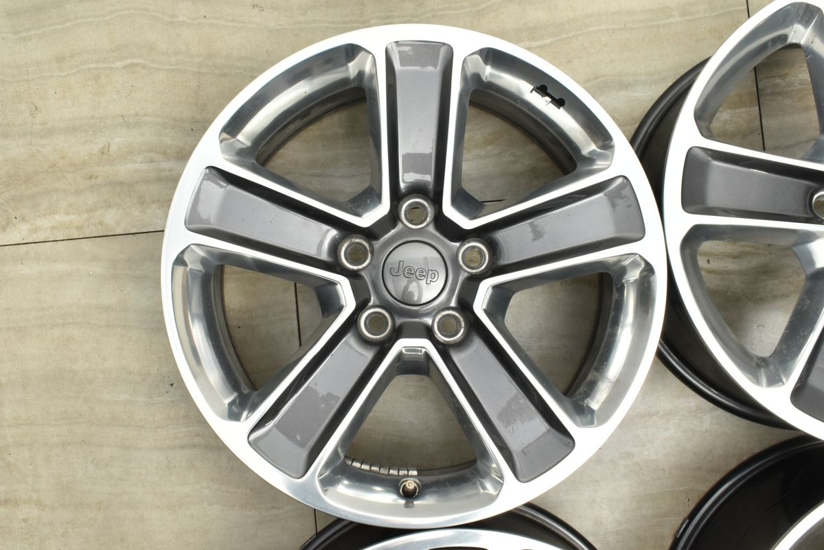 正規品 ジープ JL ラングラー アンリミテッド サハラ 純正 18in 7.5J 44.45 PCD127 品番 6BZ41TRMAA 4本セット スタッドレス用に FFCRYSTALESIA_COM