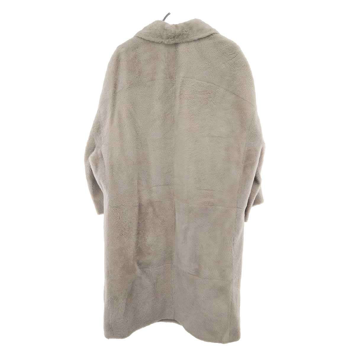 BRUNELLO CUCINELLI ブルネロクチネリ リバーシブルムートンコート ベージュ 40