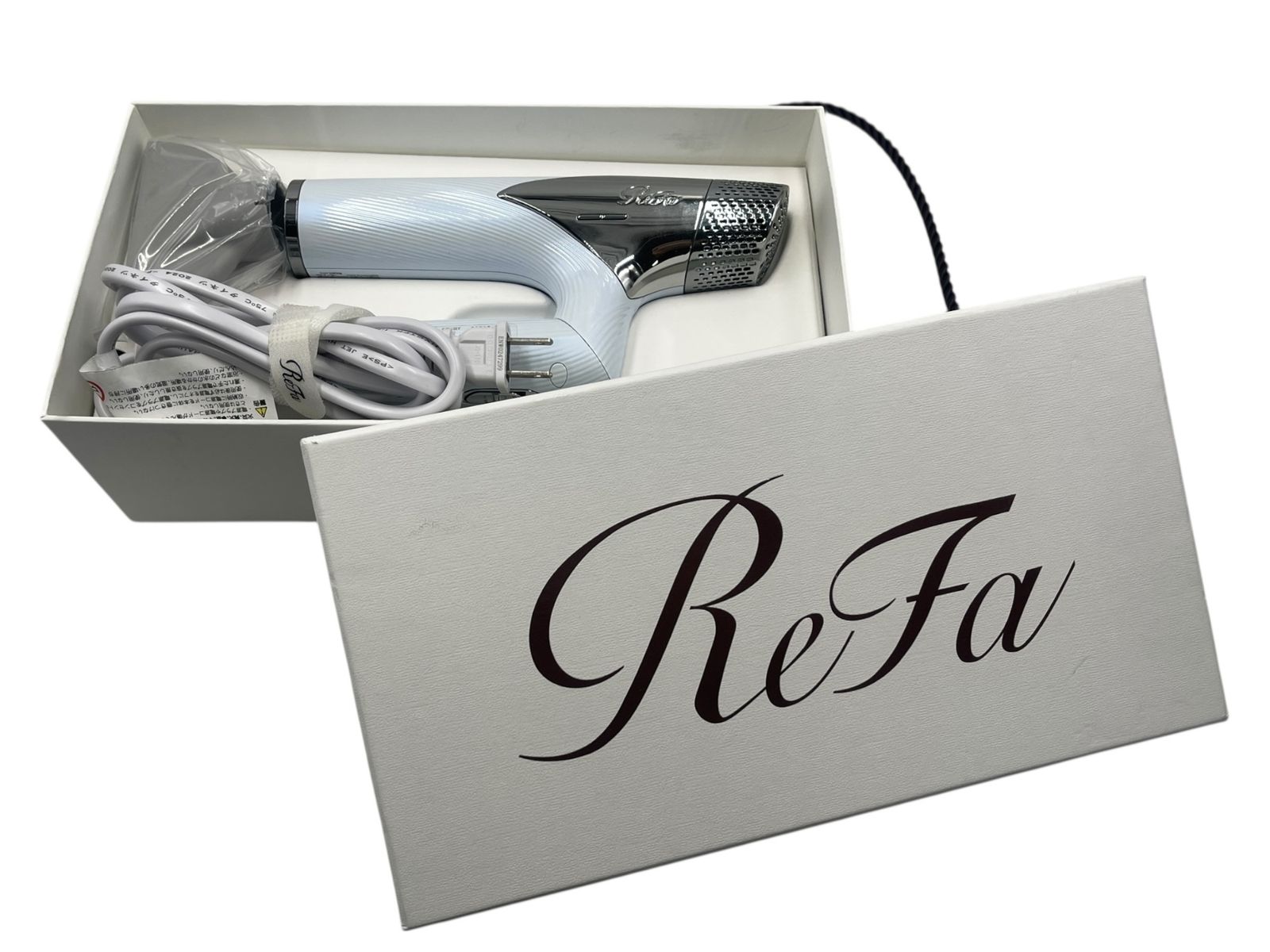 ReFa BEAUTECH DRYER SMART RE-AN-02A 2025年製 ホワイト ランクA 動作 済み き ノズル付属 リファ ドライヤー