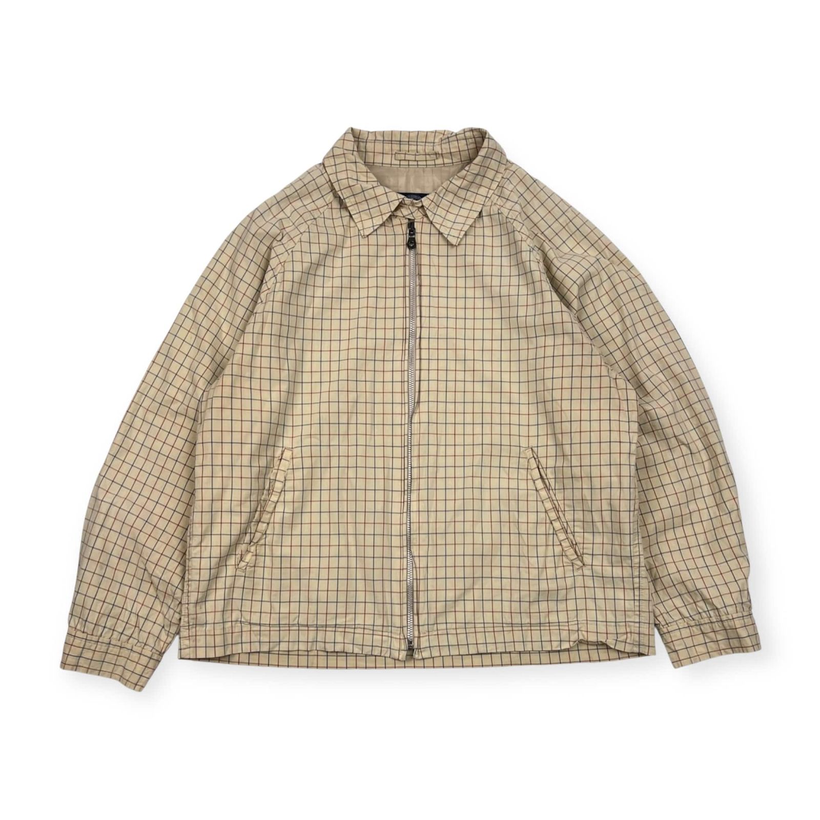 J.PRESS ジェイプレス チェック スイングトップ M/アイボリー 系 