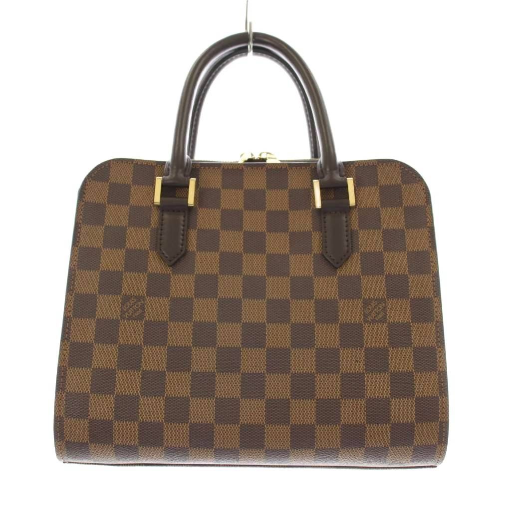 ルイヴィトン LOUIS VUITTON ダミエ トリアナ ハンドバッグ 茶 ブラウン N51155 KU OH