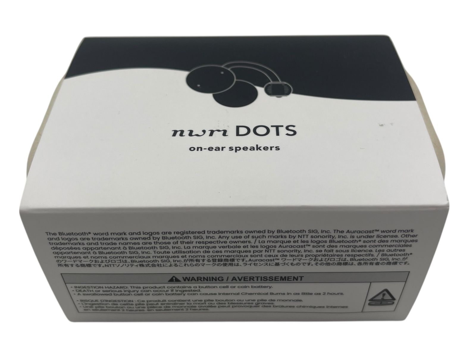 未開封品 NTT sonority nwm DOTS MBE002KA Bluetooth ワイヤレス オンイヤースピーカー 日本製 高音質 軽量 コンパクト