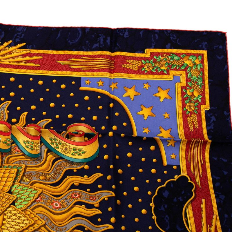 エルメス カレ 90 CARPE DIEM 今日1日を楽しむ ネイビー 【公式通販】