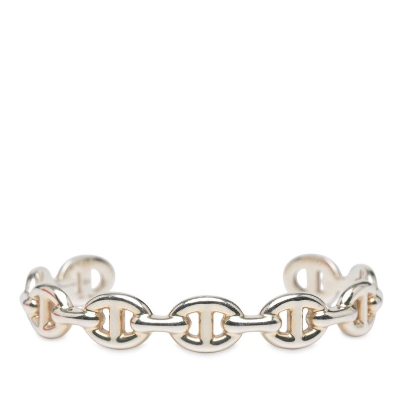 エルメス シェーヌダンクル アンシェネ SH ブレスレット バングル SV925 シルバー レディース HERMES 228-36154