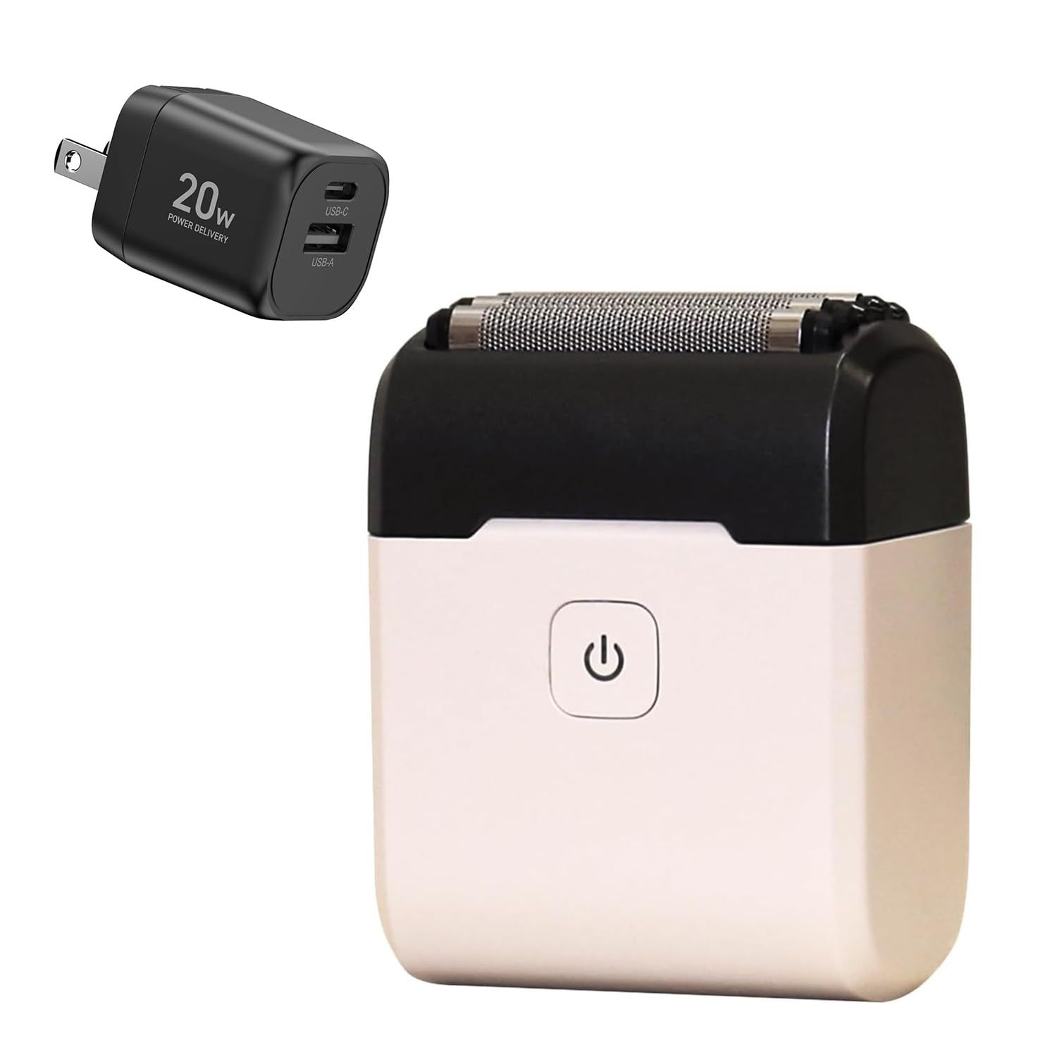 ロゼンスター モバイルシェーバー 5枚刃 USB充電交流式 ASR489 山善 充電器 20W USB Type-C Type-A PD対応 2ポート YPD-20CA