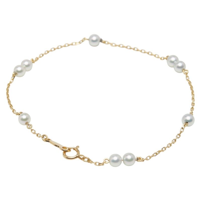 ミキモト ベビーパール チェーン K18YG イエローゴールド レディース MIKIMOTO 1-0238691