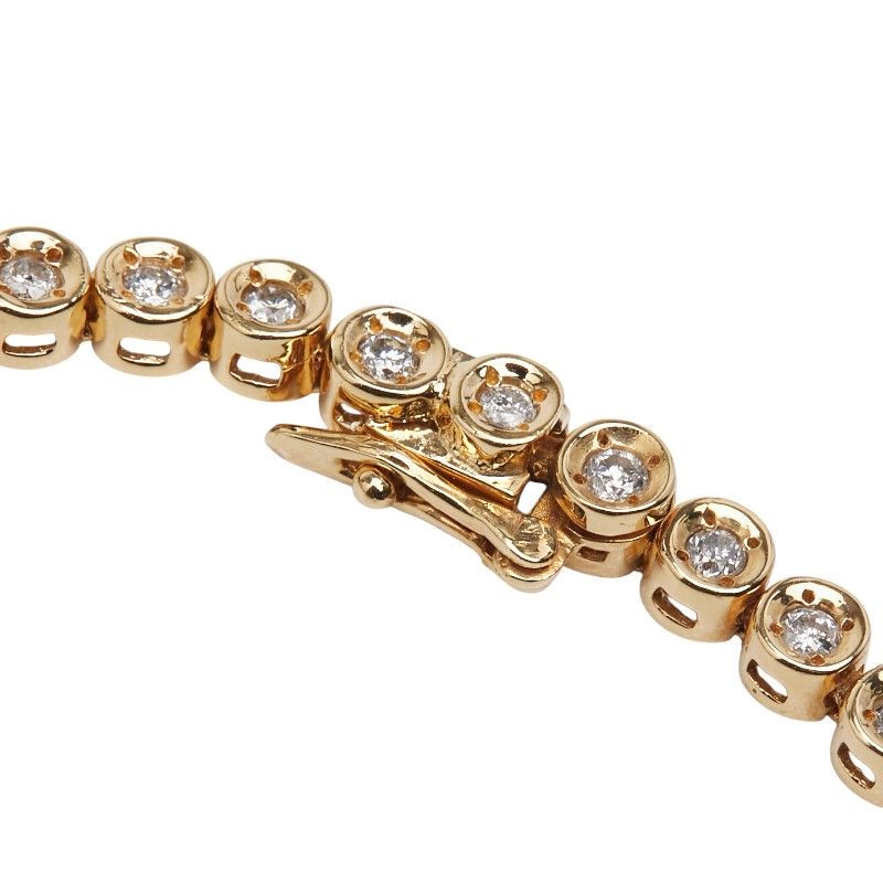 テニスチェーン K18YG イエローゴールド レディース 1-0238725 FORTGASGNV_COM_BR