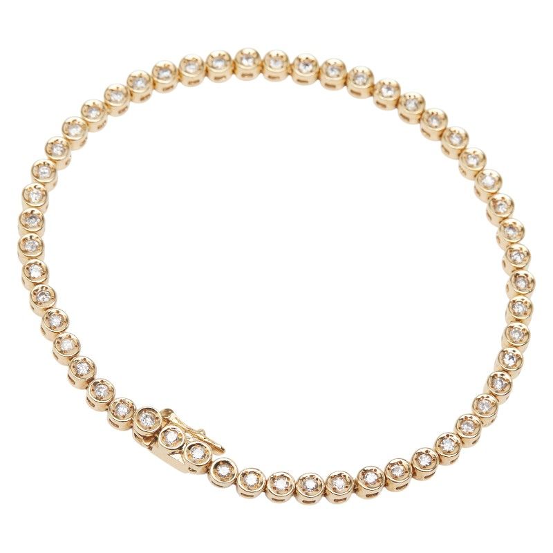 テニスチェーン K18YG イエローゴールド レディース 1-0238725