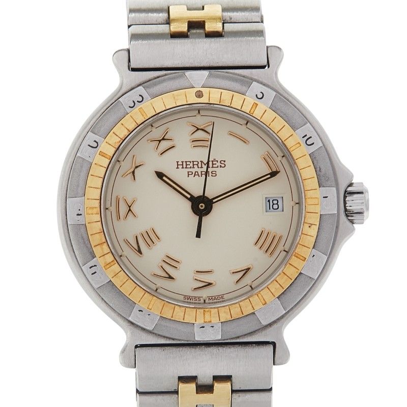 エルメス キャプテンニモ シルバー ゴールド ステンレススチール