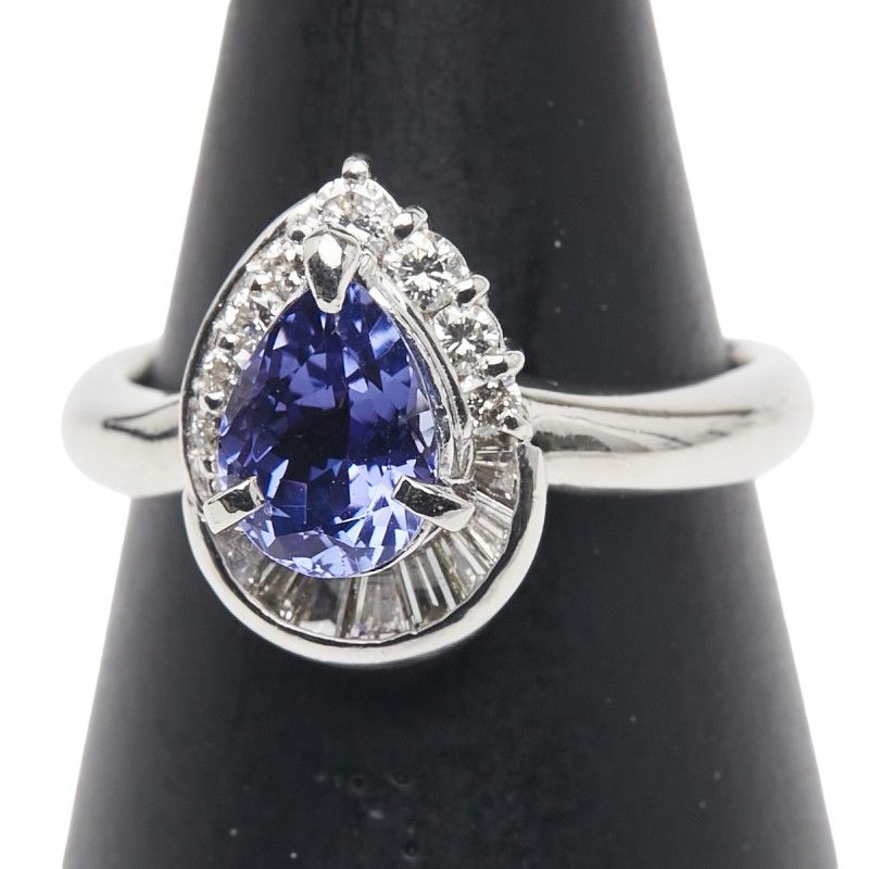 ティアドロップ モチーフ Pt900 プラチナ レディース 1-0239771