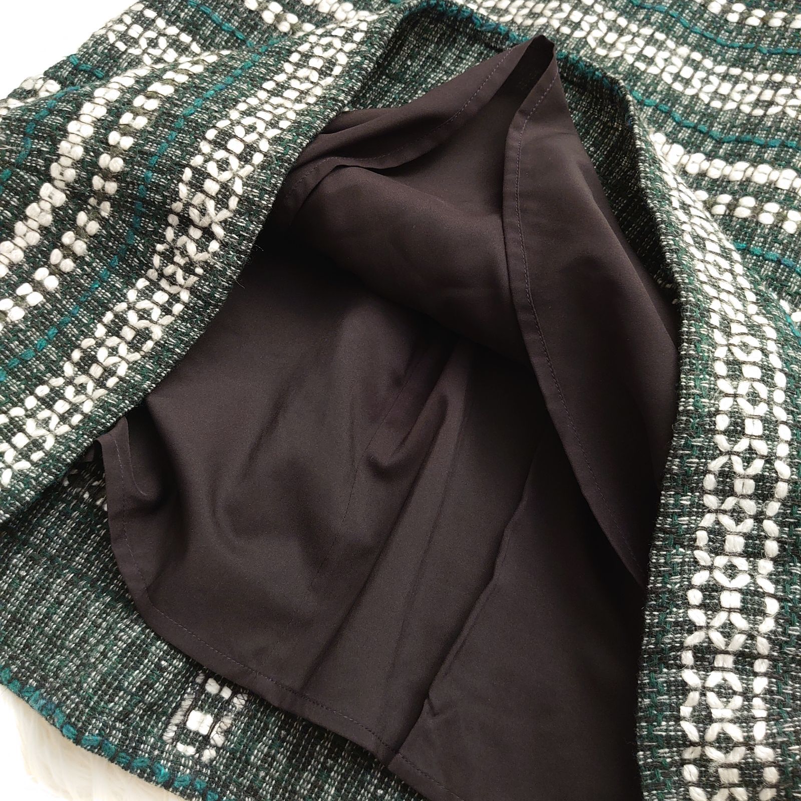 美品です！ Tory Burch トリーバーチ グリーン フェミニン ツイード