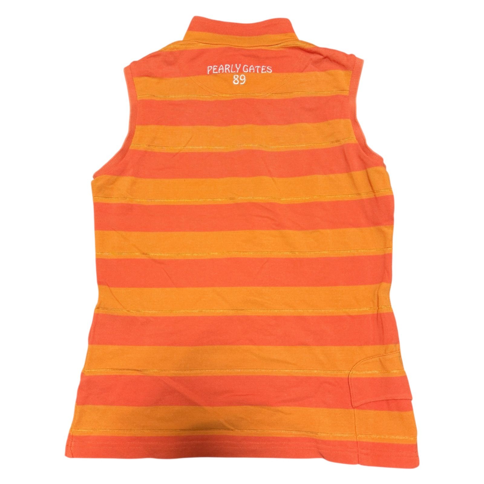 パーリーゲイツボーダーノースリーブポロシャツ パーリーゲイツボーダーノースリーブポロシャツ パーリーゲイツ