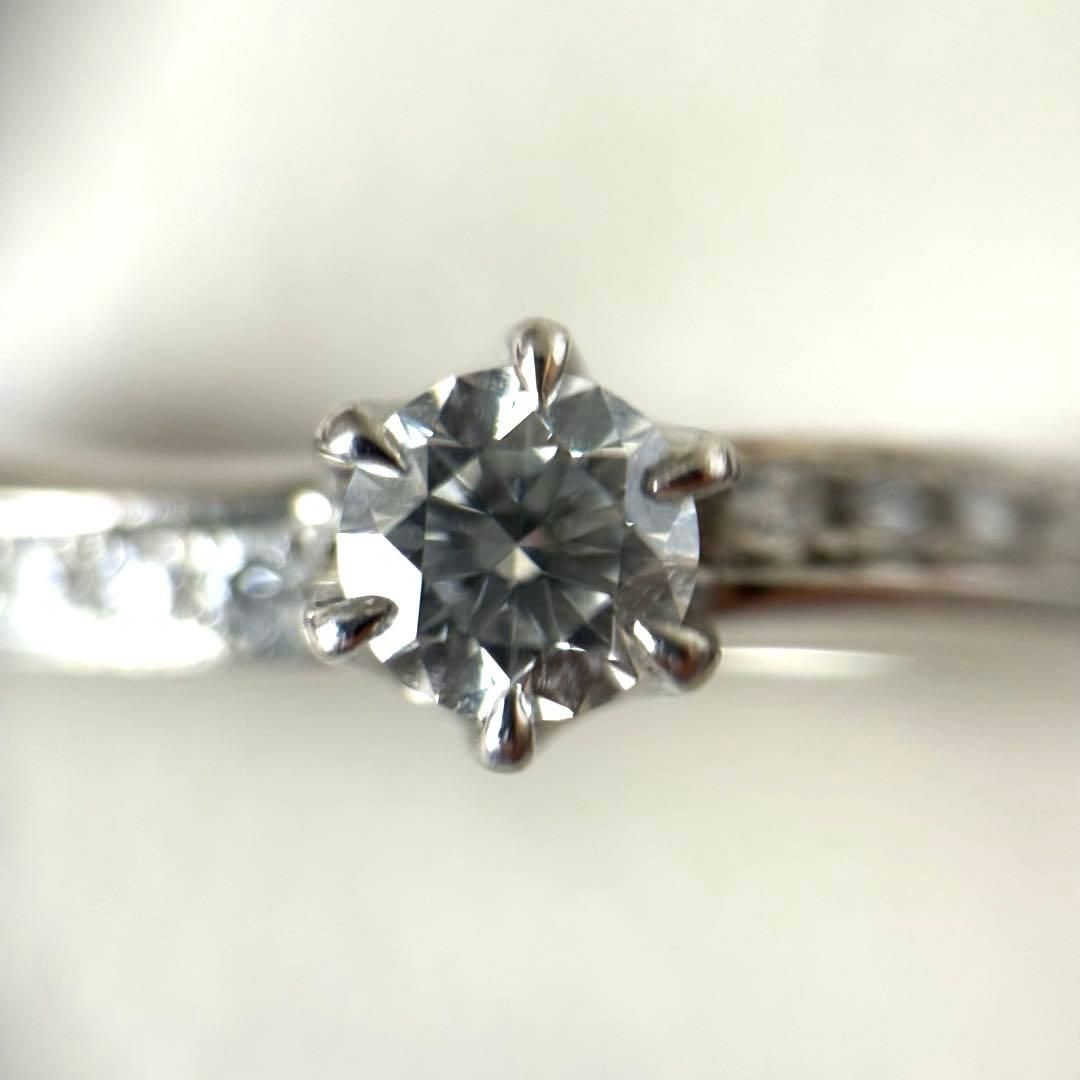 259【ロイヤルアッシャー】Pt950 ダイヤモンド0.19ct 0.06ct - メルカリ