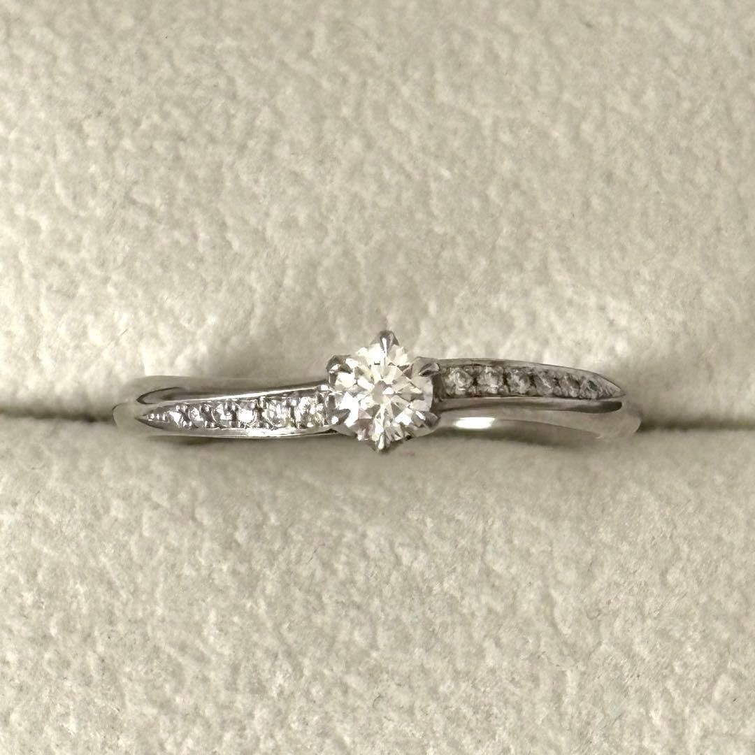 259【ロイヤルアッシャー】Pt950 ダイヤモンド0.19ct 0.06ct - メルカリ