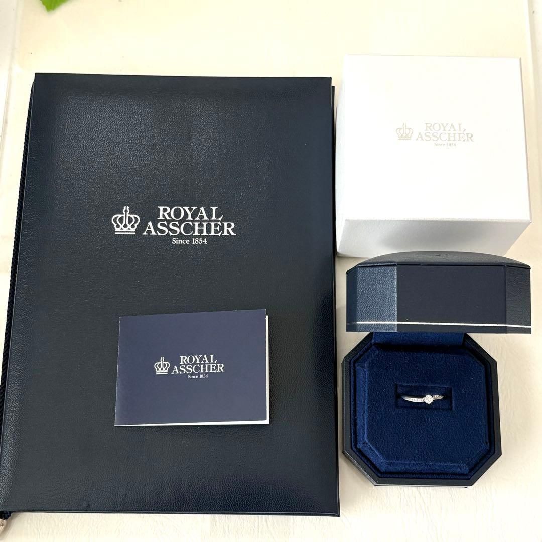 259【ロイヤルアッシャー】Pt950 ダイヤモンド0.19ct 0.06ct - メルカリ