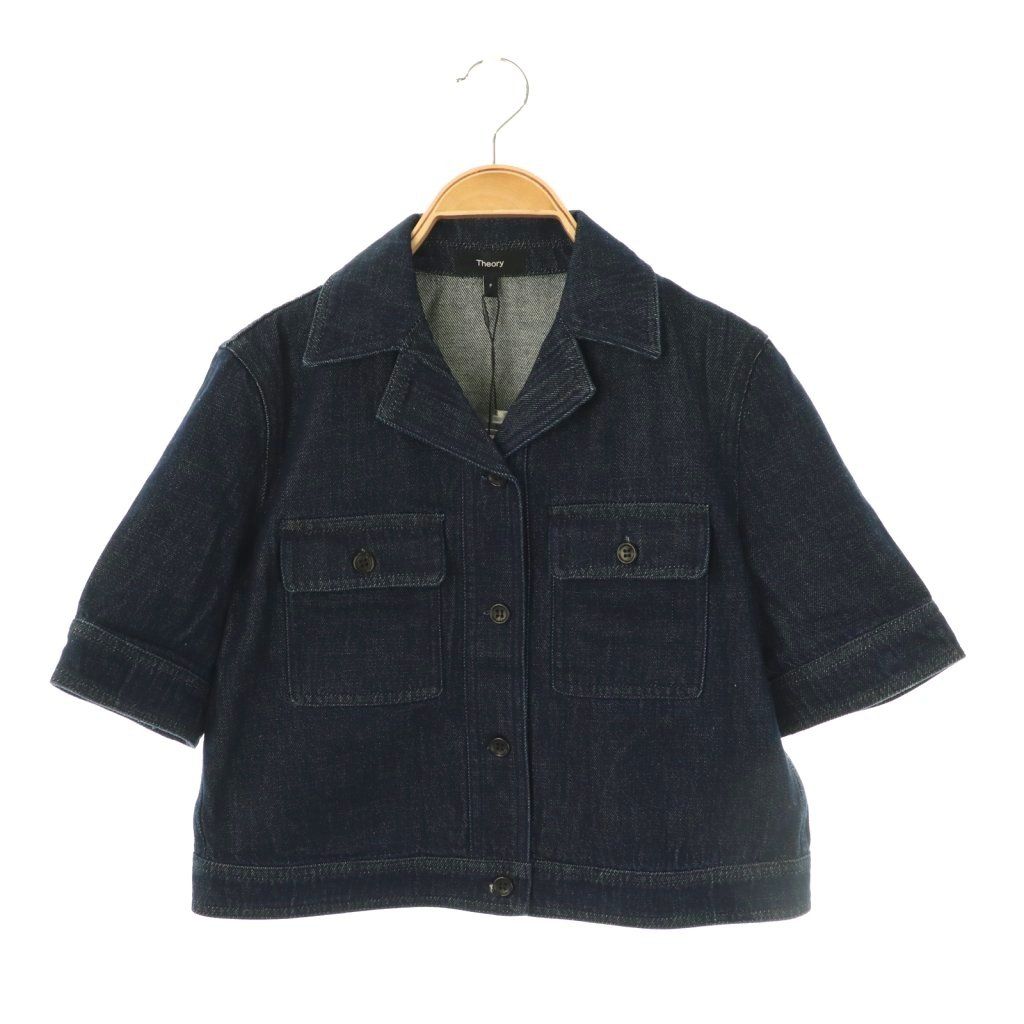 セオリー Theory 24AW CLASSIC DENIM SS BOXY PATCH JK ジャケット P