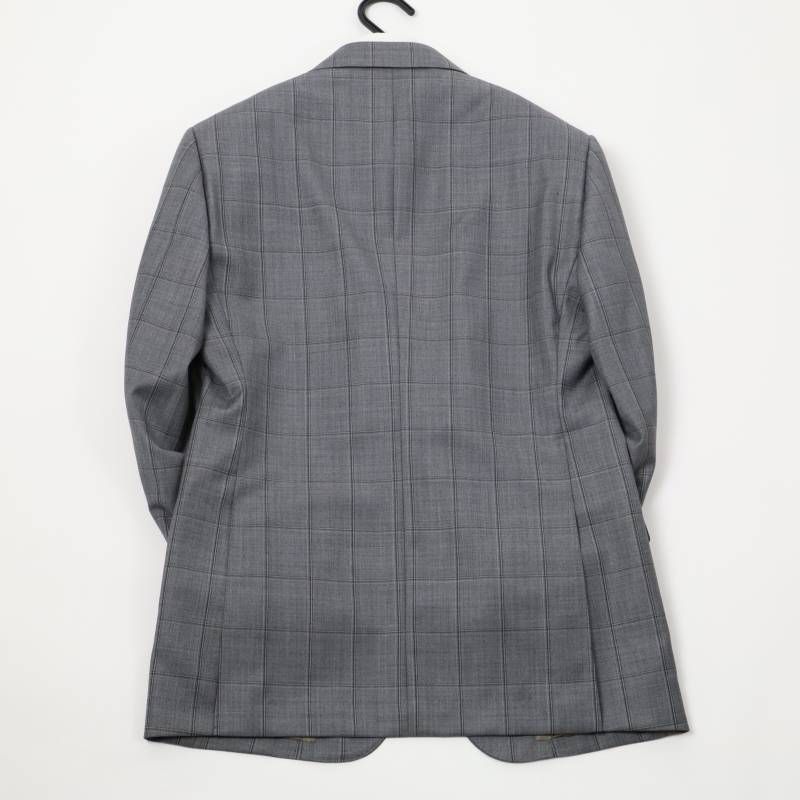 111 新品 ◆ 五大陸 ドーメル アマデウス ビジネス スーツ M 訳 AB5 DORMEUIL】AMADEUS365 3ピーススーツ （グレーチェック） / GOTAIRIKU