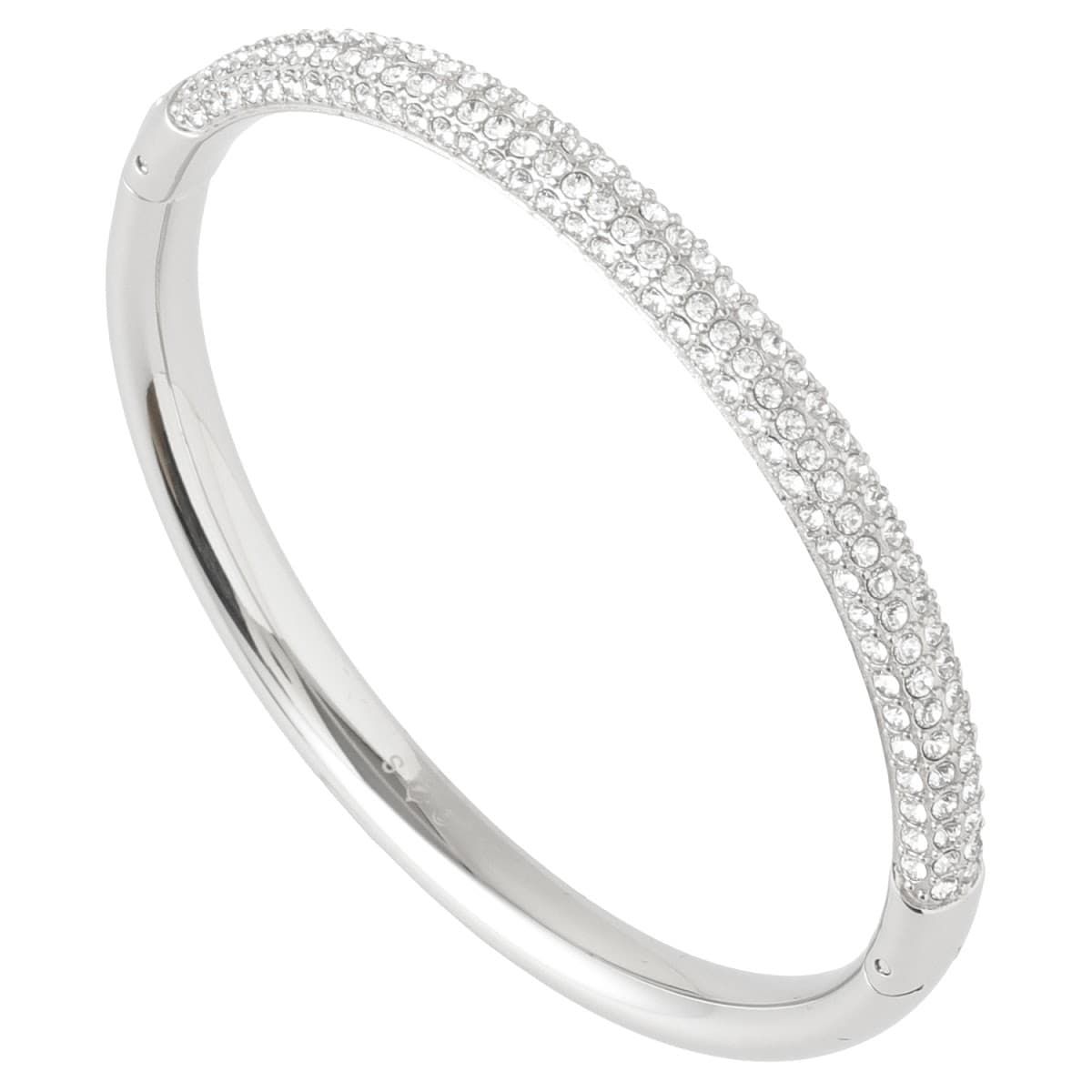 スワロフスキー ブレスレット SWAROVSKI レディース クリスタル パヴェ バングル Sサイズ シルバー Stone Mini 5032845