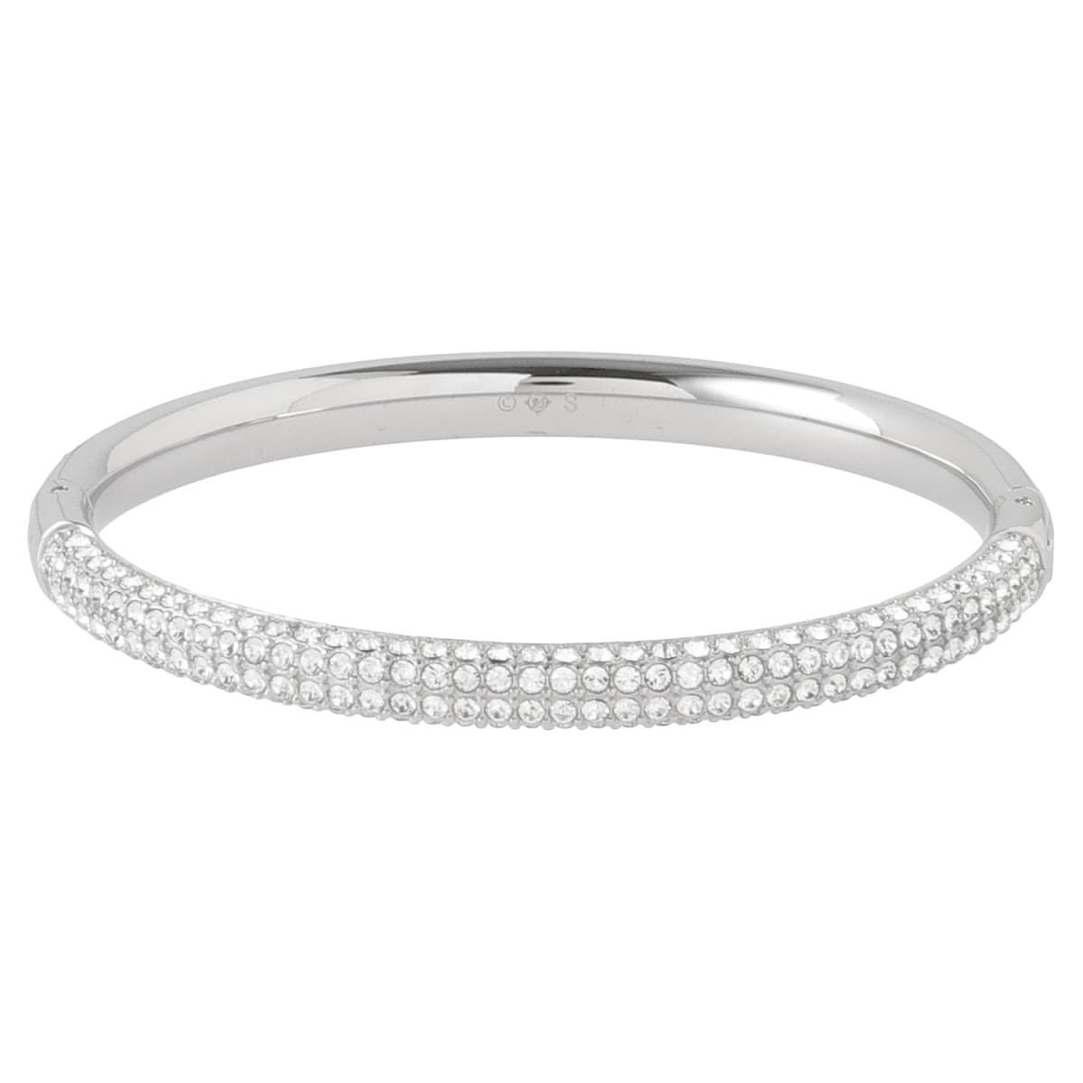 スワロフスキー ブレスレット SWAROVSKI レディース クリスタル パヴェ バングル Sサイズ シルバー Stone Mini 5032845