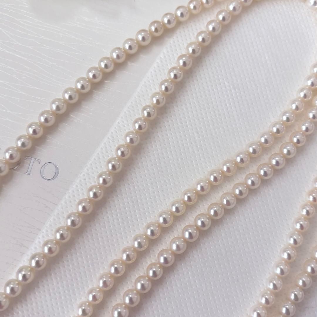 008【ミキモト】K14 パール 約5.0-5.4mm ロング ネックレス - メルカリ
