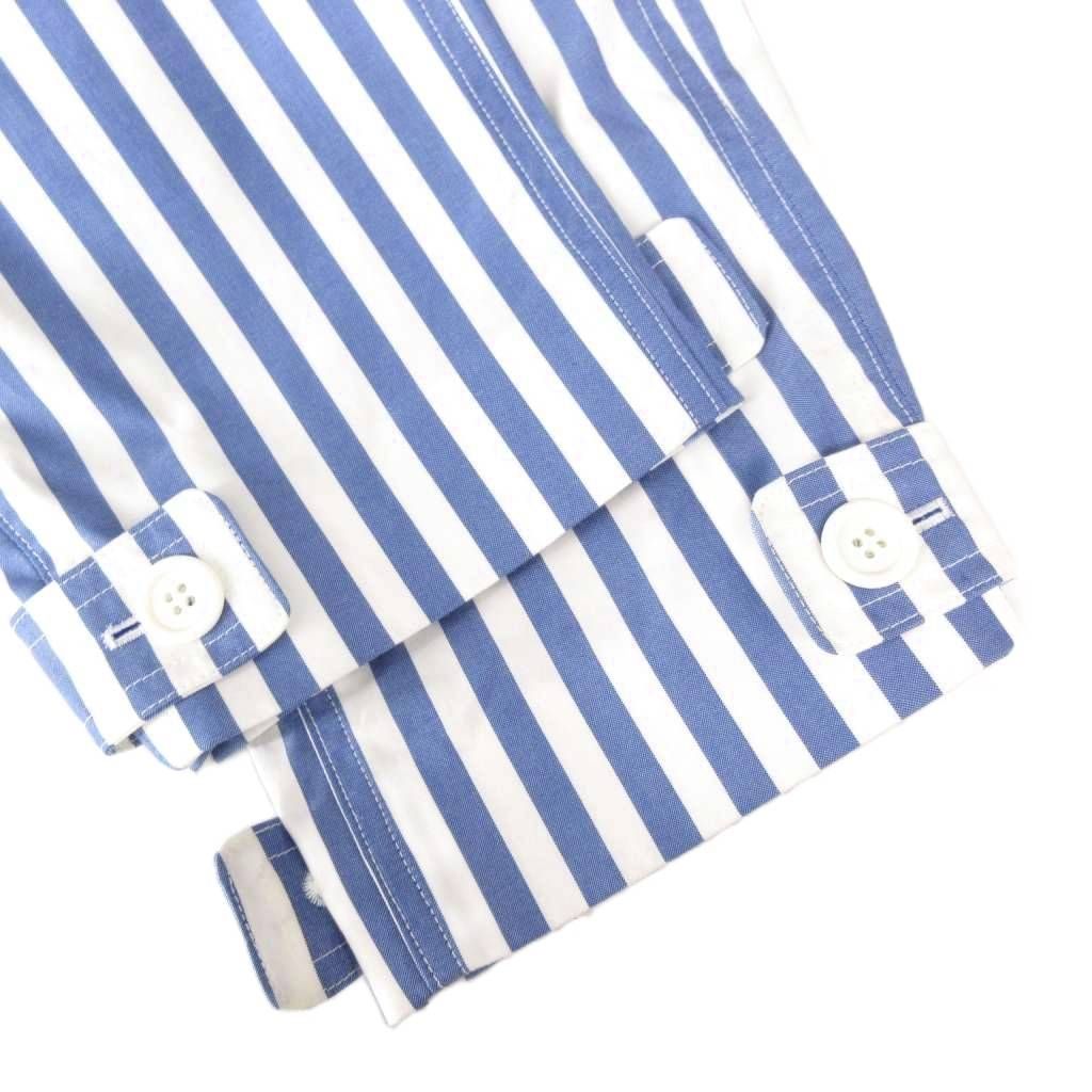 セリーヌ CELINE 2016 フィービー期 ストライプパンツ スラックス 36 M コクーン 青 ブルー 白 ホワイト AE GY19 DECORATOM_COM_BR