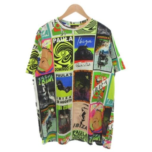 ロエベ LOEWE パウラズ Tシャツ 半袖 S マルチカラー 総柄 |FF GY19