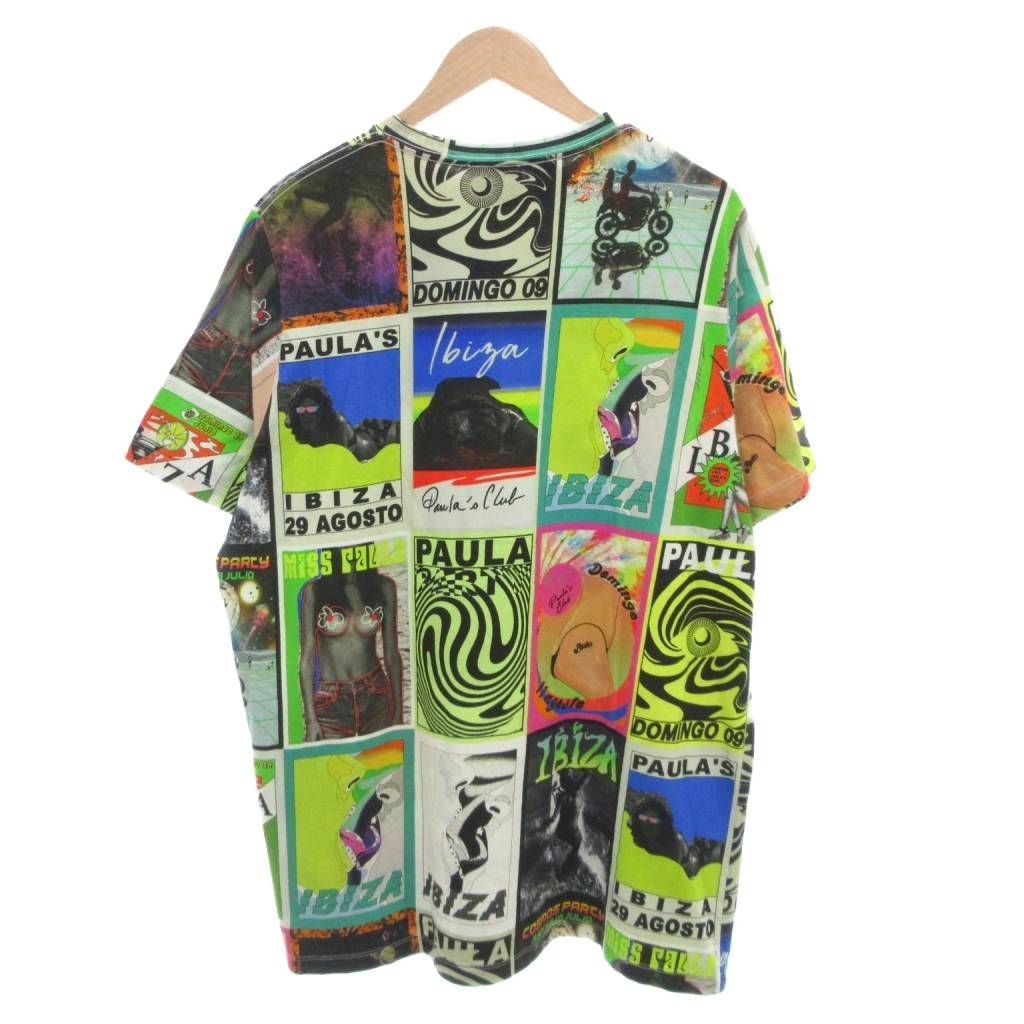 ロエベ LOEWE パウラズ Tシャツ 半袖 S マルチ 総柄 FF GY19