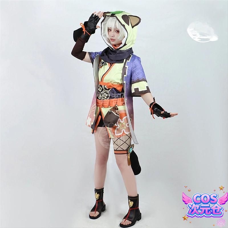 ♥ 霧都 ウードゥ 原神 早柚 コスプレ衣装 ロリータ 女性用 忍者風 ハロウィン 新発売 仮装 キャラクター服