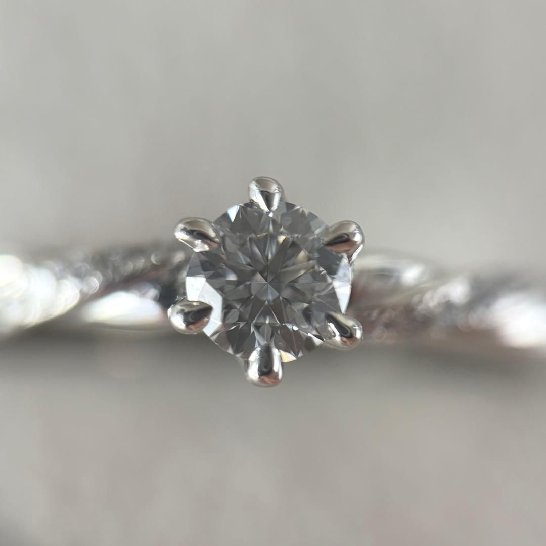 012【銀座ダイヤモンドシライシ】Pt950 ダイヤモンド 11.5-12号 - メルカリ