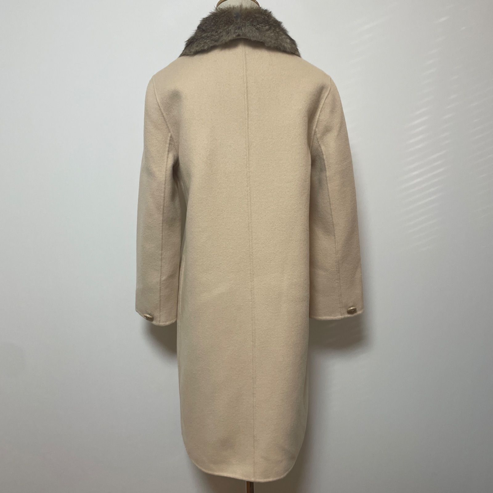 CLATHAS クレイサス ファー付き ロングコート 38 ウール100％ - メルカリ