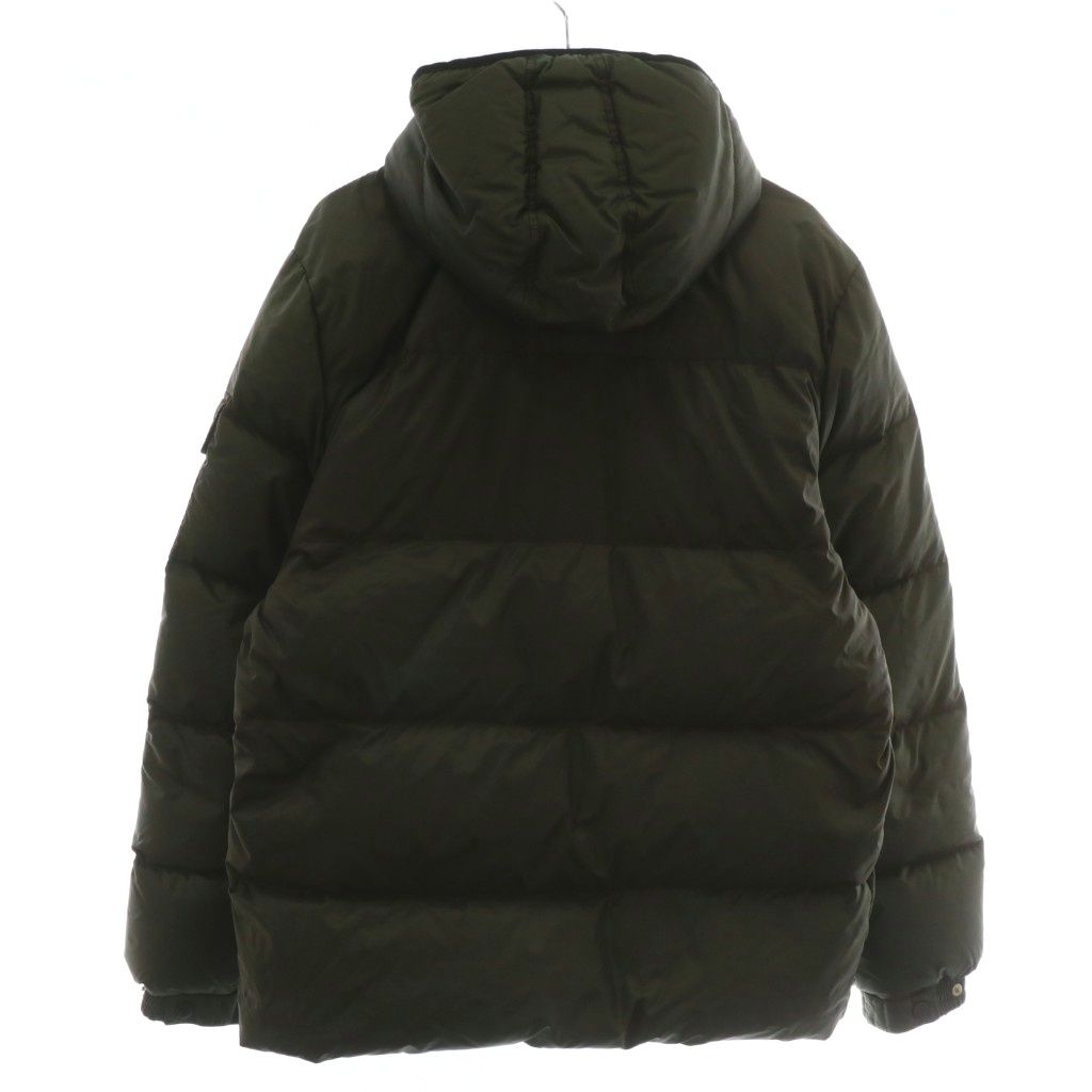モンクレール MONCLER バジーレ BAZILLE ダウンジャケット アウター ナイロン フード ジップアップ ロゴ ワッペン 1 M カーキ 41311 50 68959 XZ GY 01