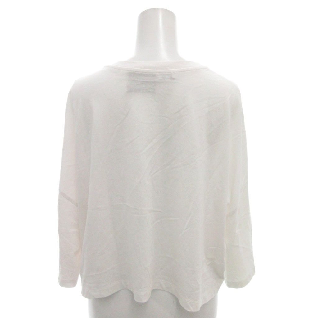 ロエベ LOEWE Paula s Ibiza Tシャツ カットソー XS 白 ホワイト プリント クロップド FF GY 19