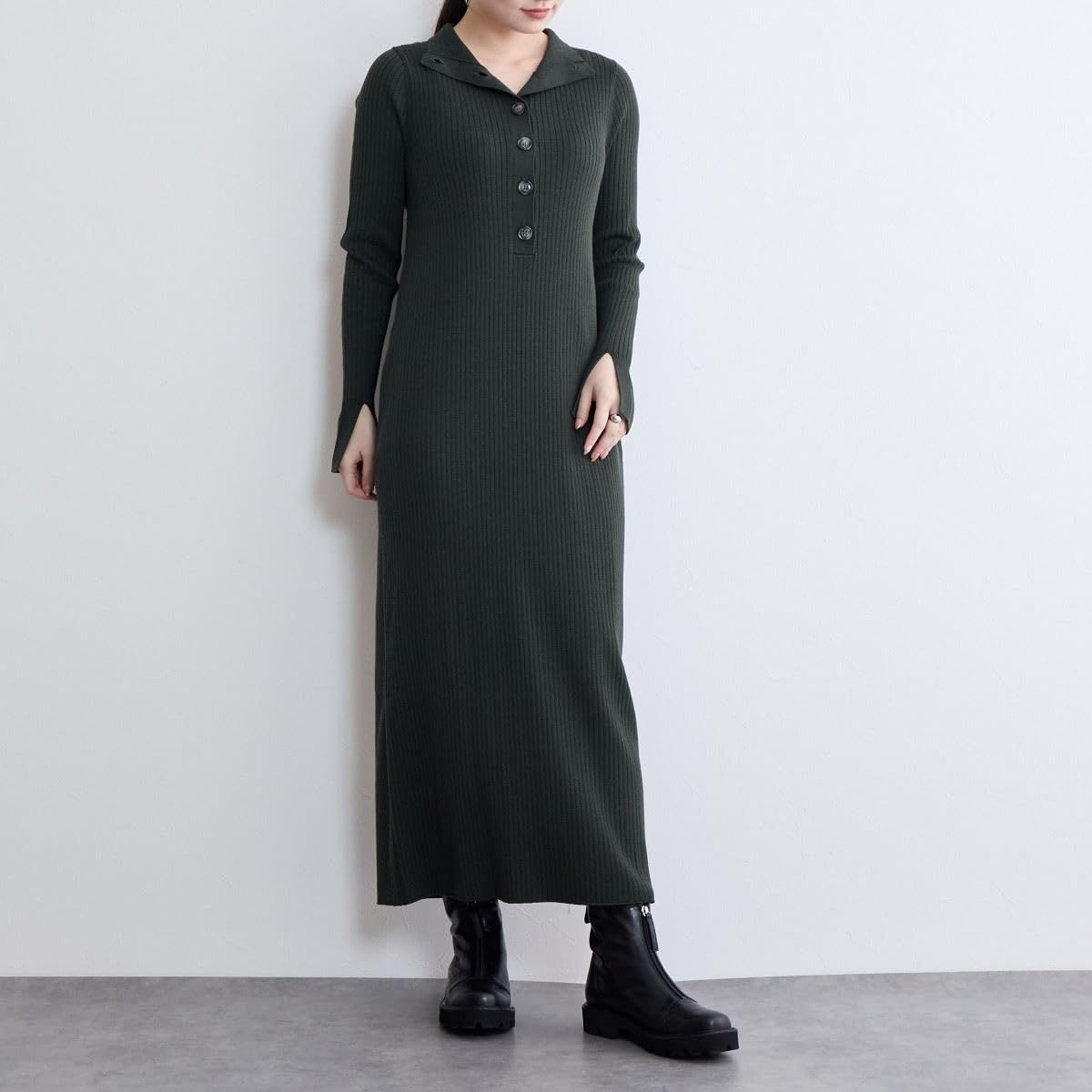 トラックソールフロントジップブーツ