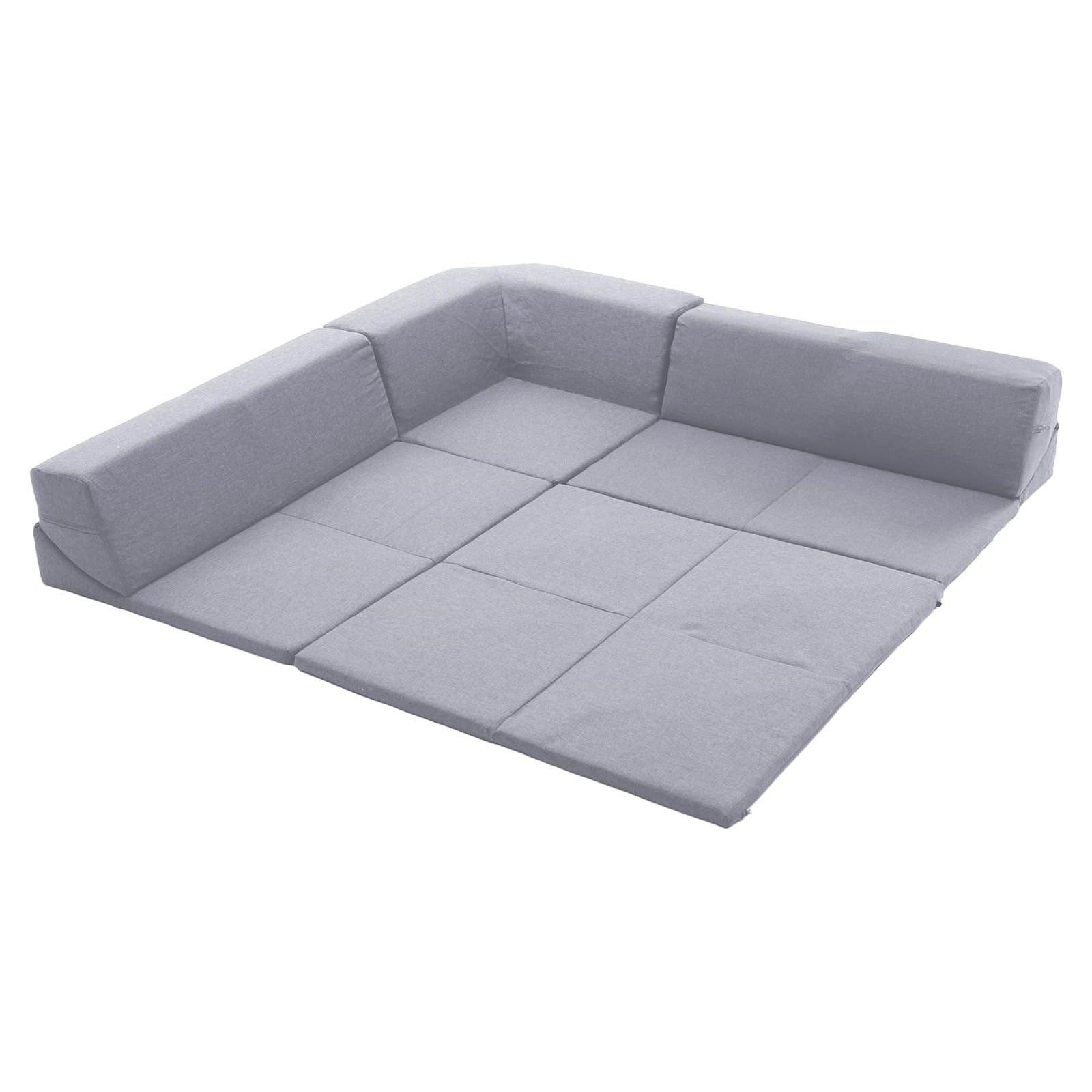 セルタン フロアソファ4点セット アッシュグレー ローソファ コーナーソファ マット レイアウト自由 A848a-a-606GRY