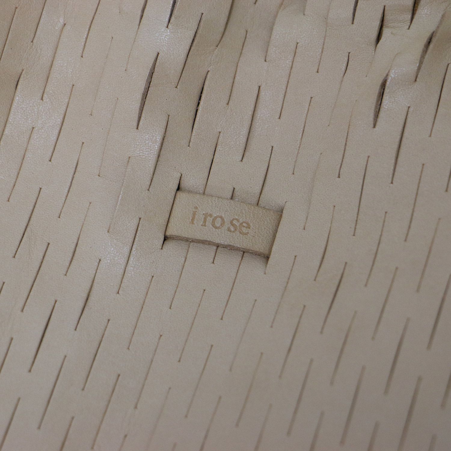 i ro se イロセ バッグ ベージュ | レザー ネット ナップザック トート