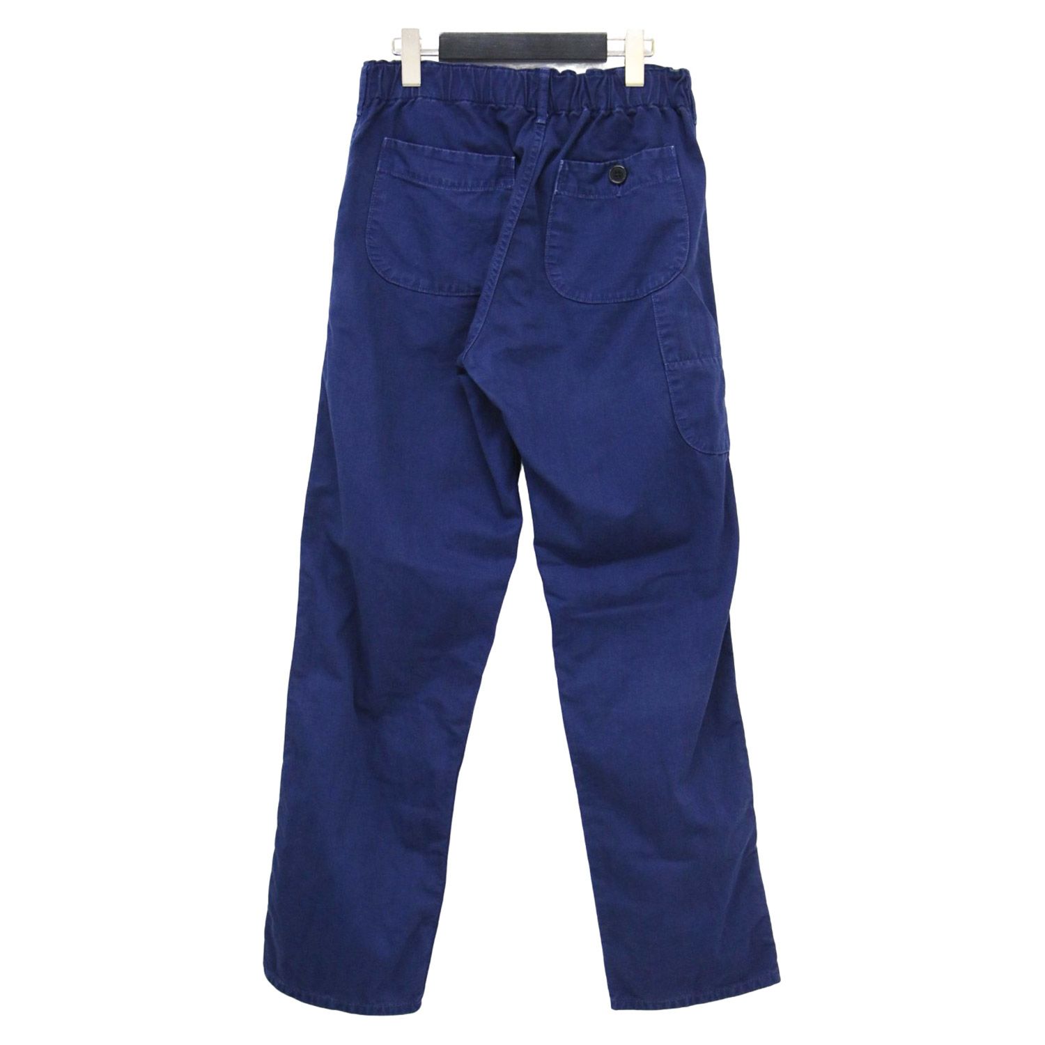 orslow オアスロウ パンツ ネイビー 紺 サイズ 0 XS ヘリンボーン フレンチ ワークパンツ HERRINGBONE FRENCH WORK PANTS テーパード コットン ボトムス レディース