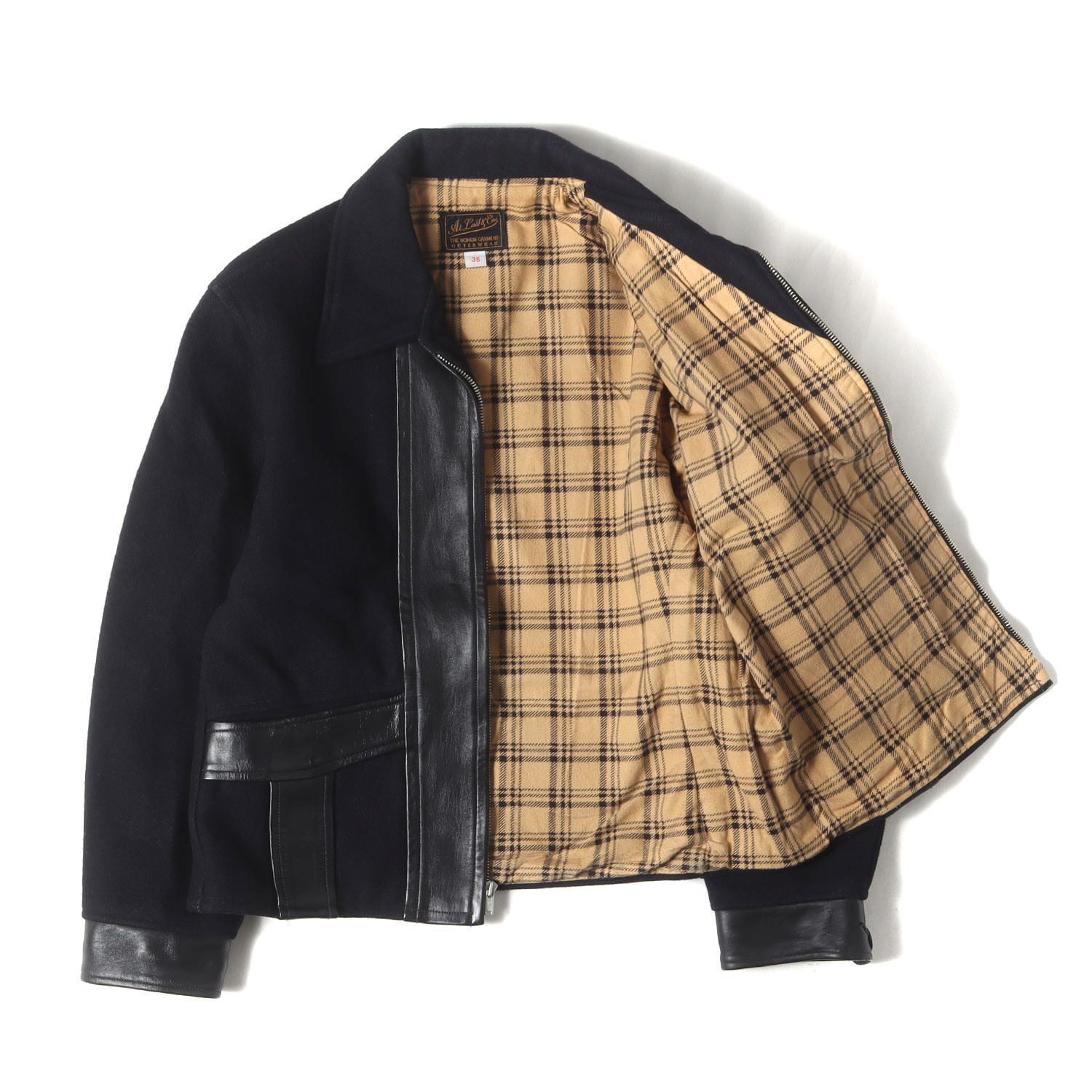 At LAST&CO アットラスト ジャケット ダークネイビー 紺 サイズ:36