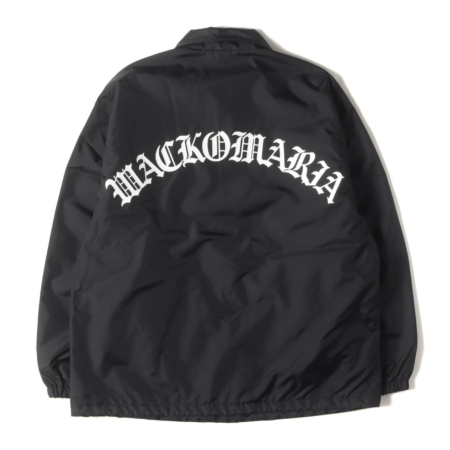 WACKO MARIA ワコマリア ジャケット ブラック 黒 サイズ M 25SS アーチロゴ コーチジャケット COACH JACKET アウター ブルゾン 上着 メンズ