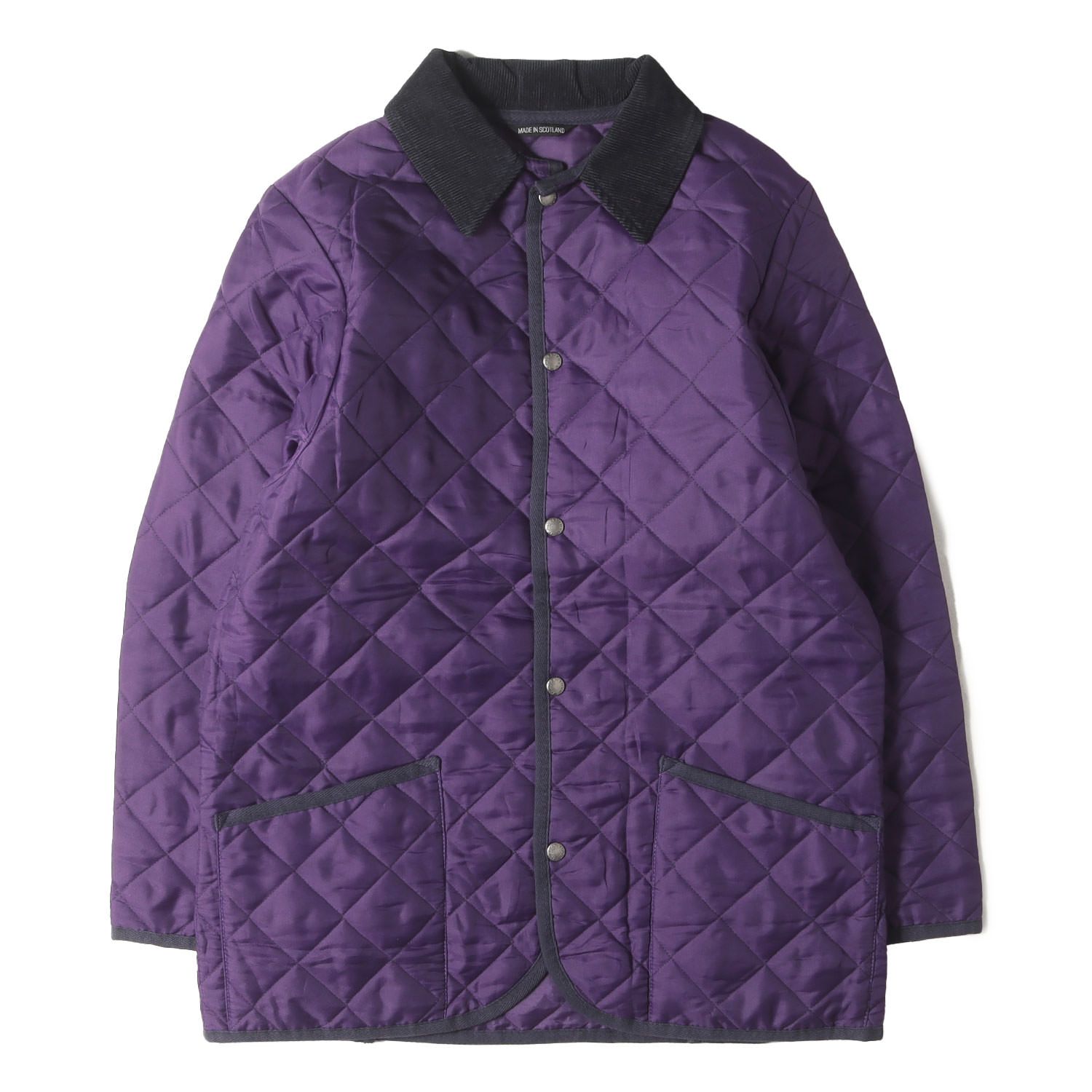 MACKINTOSH マッキントッシュ コート パープル サイズ:38 | キルティング ハーフ コート | MADE IN SCOTLAND | アウター ジャケット ブルゾン 上着【メンズ】【】