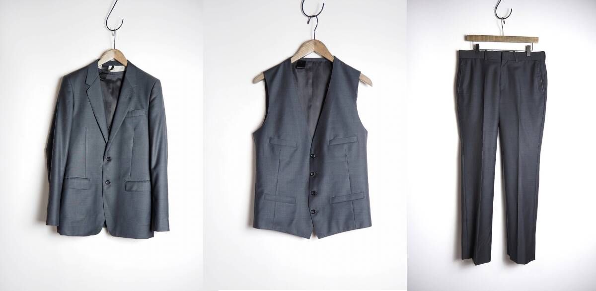 N.HOOLYWOOD スーツ　ジャケット　ベスト　スラックスセット N.HOOLYWOOD エヌハリウッド 2B テーラード ジャケット スラックス