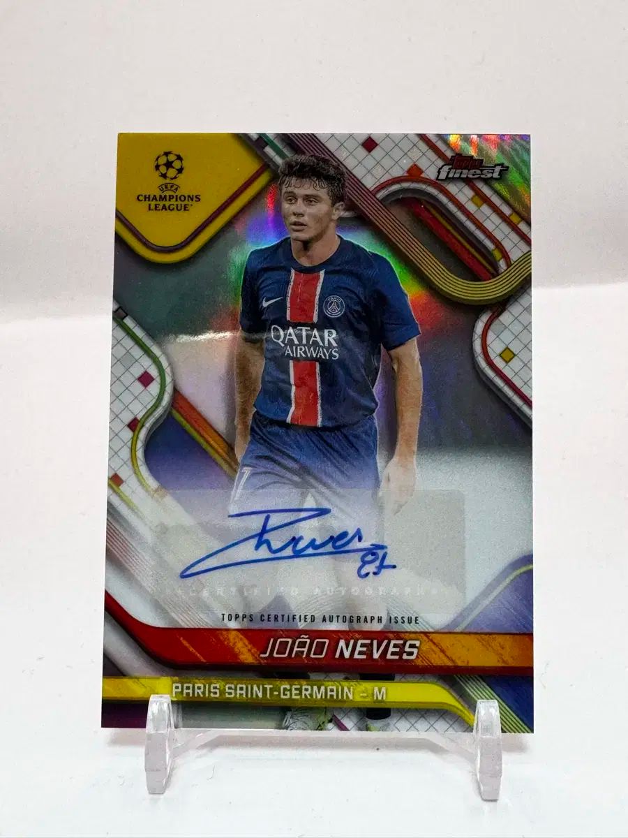 TOPPS ジョアン・ネヴェス パリ・サンジェルマン サッカー 選手 サイン