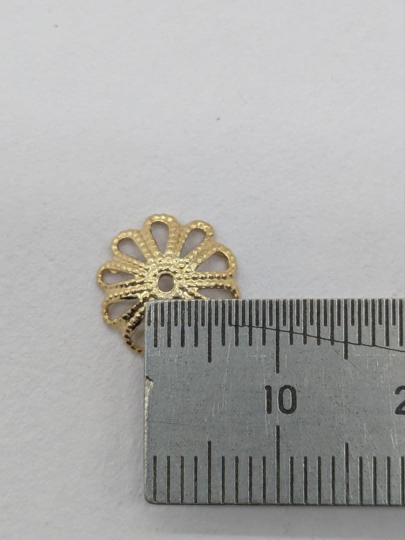 花型 台座 メタルパーツ 素材 ハンドメイド 真鍮 538個 NEXPOTALLINN_EU