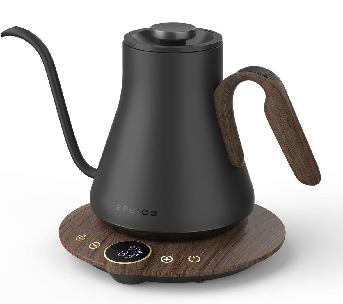 Epeios 電気ケトル コーヒーケトル 1°C単位の精密調節